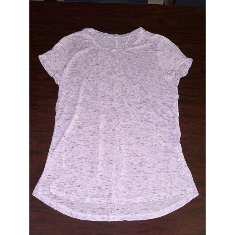 Avia Heathered Purple Colored Athletic Short Sleeve Tee Size X-Small